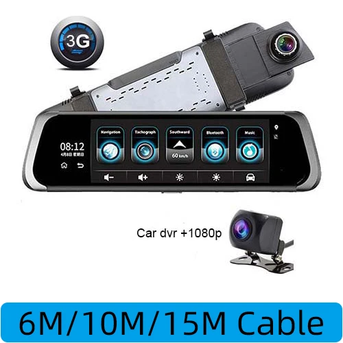 F800-3G 4G ADAS Dash камера 10 ''Android автомобильный видеорегистратор зеркало заднего вида gps FHD 1080P WiFi дистанционный монитор видеорегистратор F800 - Название цвета: F800-3G