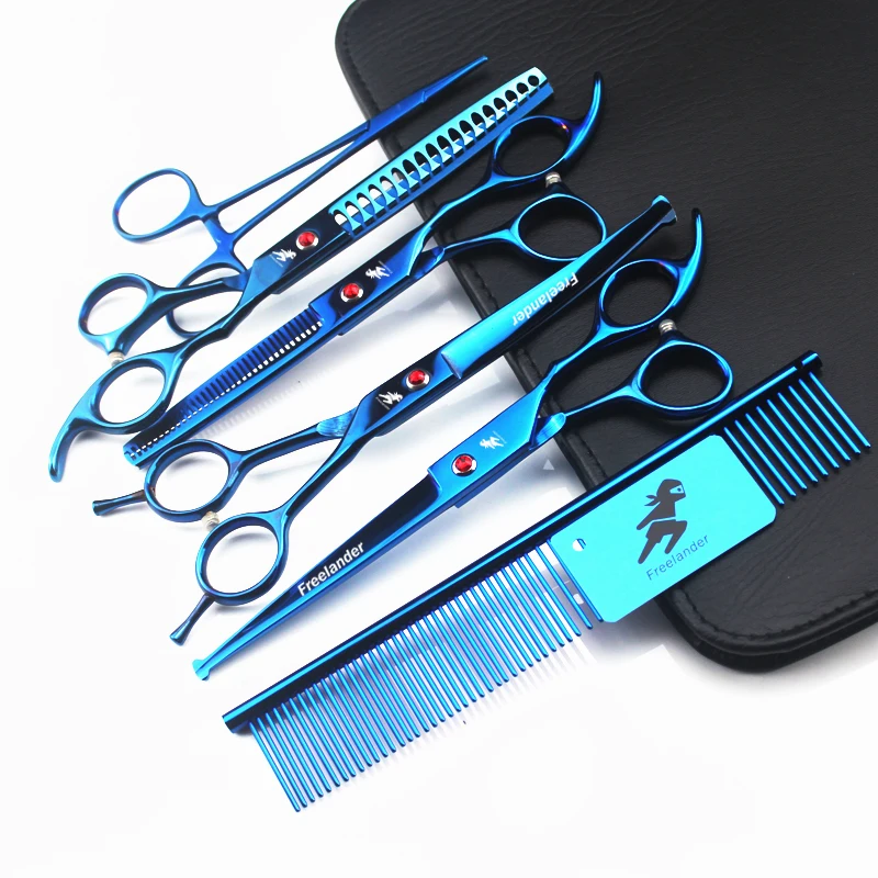 Набор парикмахерских ножниц для домашних животных 7 дюймов розовый набор