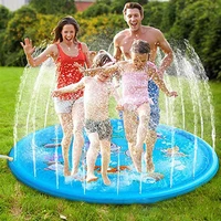 100170cm children play water mat outdoor game toy lawn for children summer pool kids games fun spray water cushion mat toys