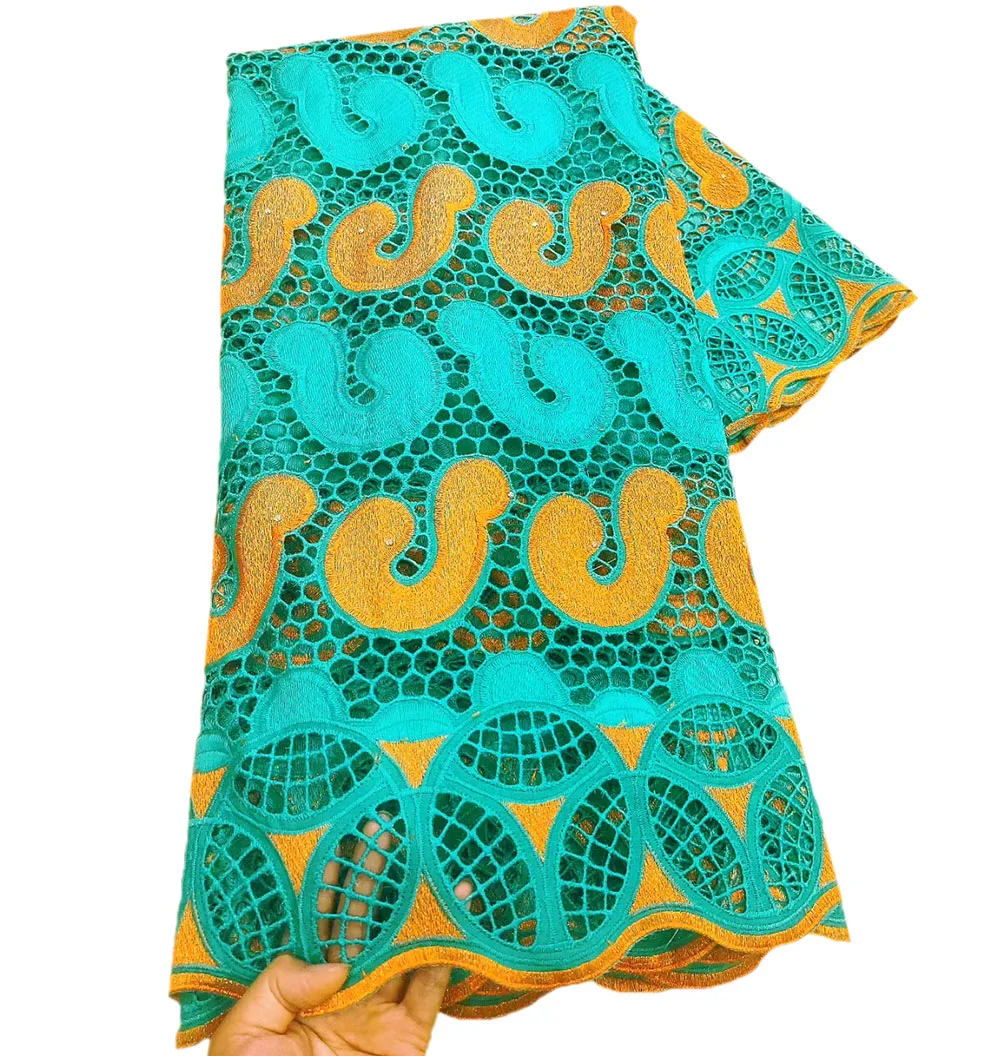 

2020 Newest design Swiss Voile Lace Fabric pure cotton fabric Beautiful African cotton fabric with stones for party dress 5yards