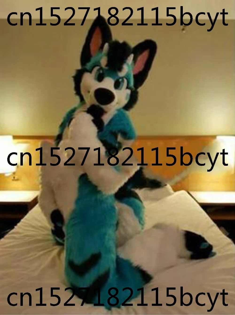 Костюм-талисман с зеленой лисой мультяшный фургон маскоттер карнавальный