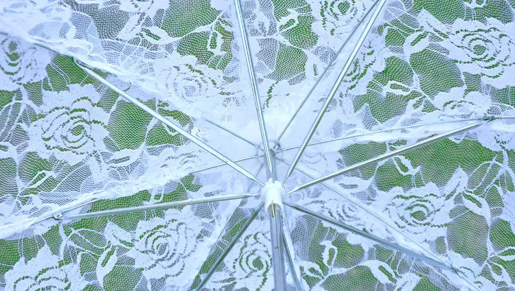 Женский кружевной зонт в западном стиле Свадебный зонтик с цветочным кружевом