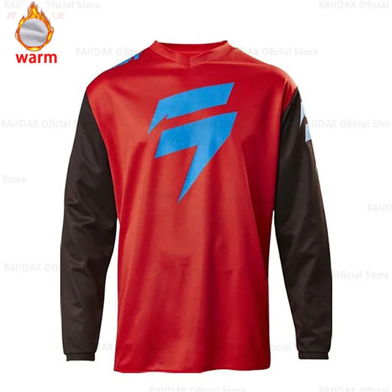 Новинка зимняя Флисовая Кофта для бездорожья горного велосипеда DH трикотаж