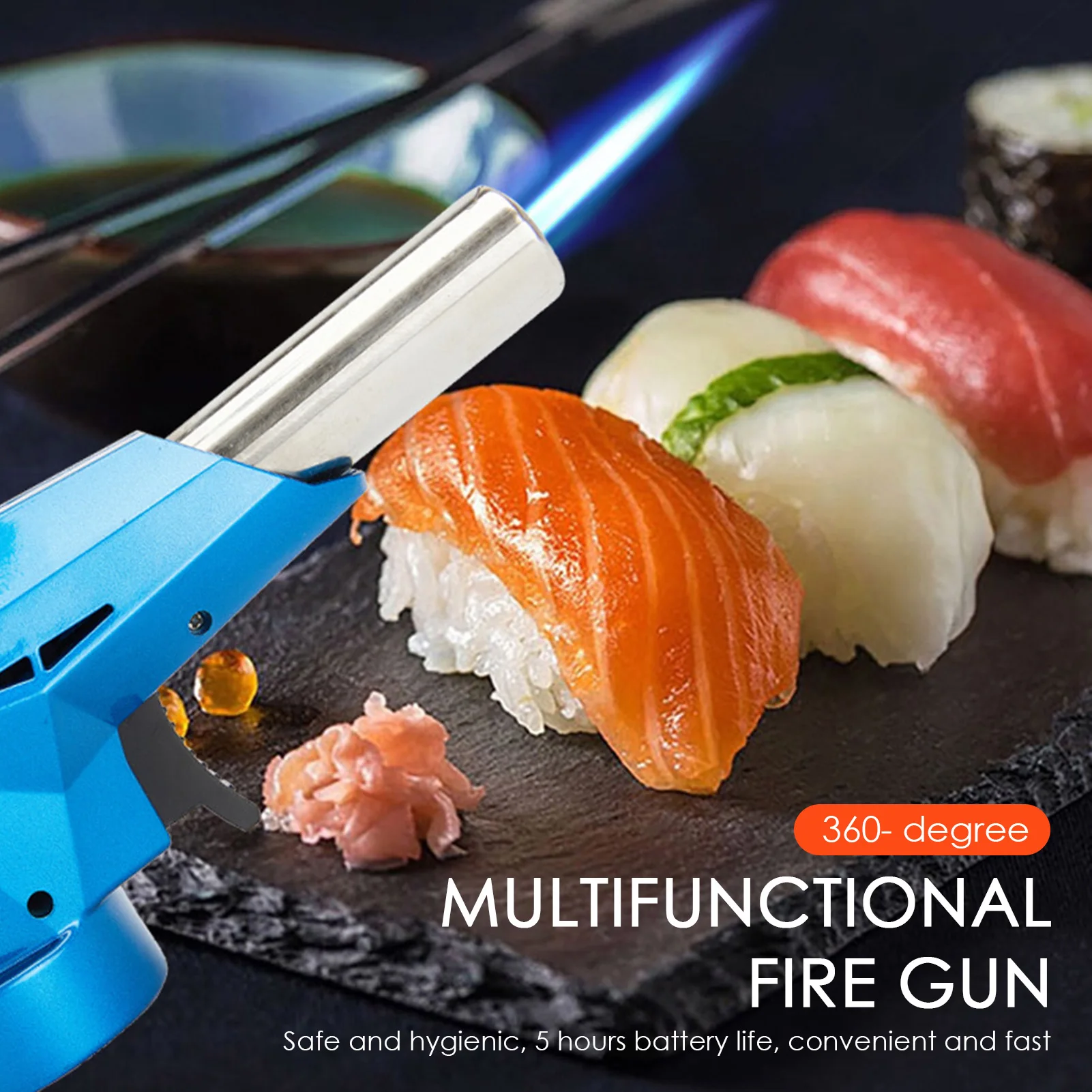 

Cooking Flame Tool Crafts Barbecue Professional Accessories Multi-Function Portable Cassette Spray Gun Head Launcher Welding