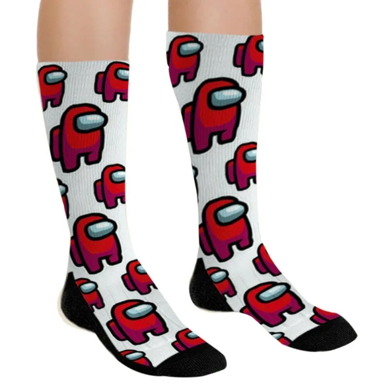 

Womens Mens Among Us Mid Calf Socks Trainer Sports Casual Novelty Stockings Gift