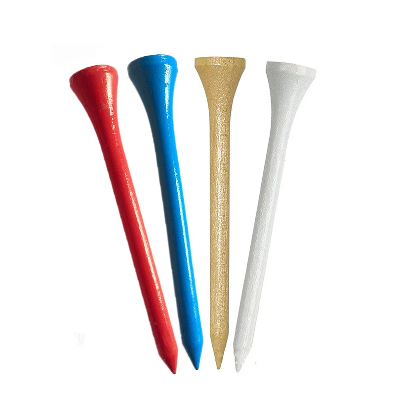 

100 шт., бамбуковые футболки для гольфа, 4 размера