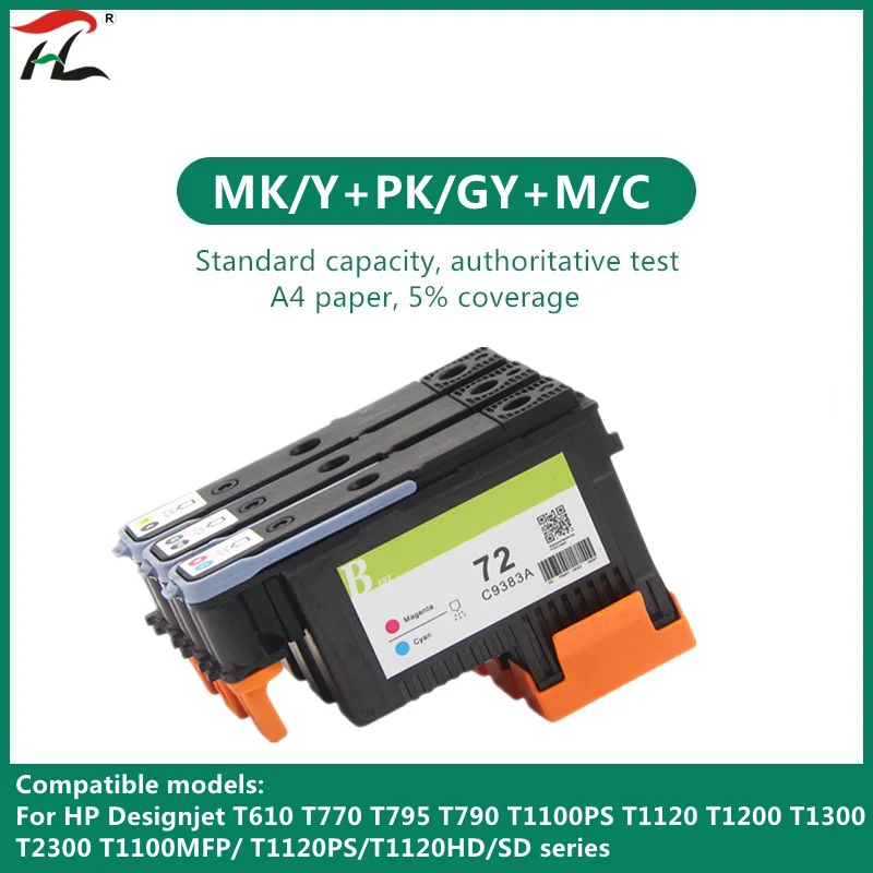 Печатающая головка HP 72 C9380A C9383A C9384A DesignJet T1100 T1120 T1120ps T1300ps T2300 T610 T770 T790 T795|Детали
