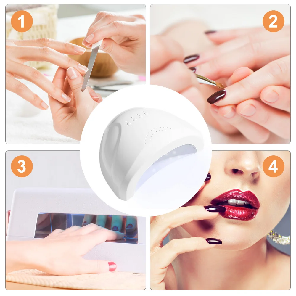 48 Вт УФ Гелевая лампа Быстросохнущий сенсор Сушилка для ногтей лак инструменты