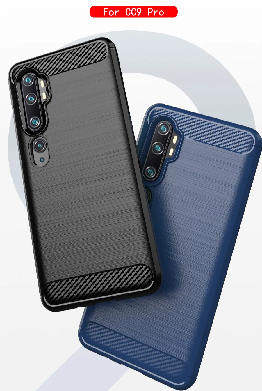 Текстура из углеродного волокна матовый чехол для Xiaomi CC9 Note 10 Pro Чехол Силиконовый