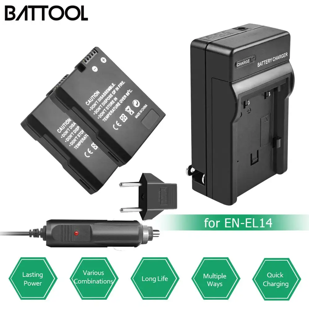 4X ENEL14 EN EL14 аккумуляторная батарея + зарядное устройство для Nikon P7200 P7700 P7100 D5500 D5300