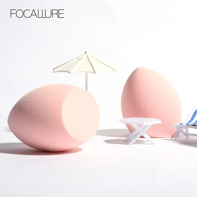 FOCALLURE мягкая губка для макияжа, Тональная основа, консилер, румяна, пудра, инструменты для макияжа, легко носить, косметический спонж