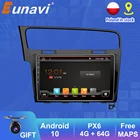 Мультимедийный проигрыватель Eunavi DSP 2 Din автомобильный проигрыватель с радио и GPS, для VW Volkswagen Golf 7 2013-2015, стерео, Android 10