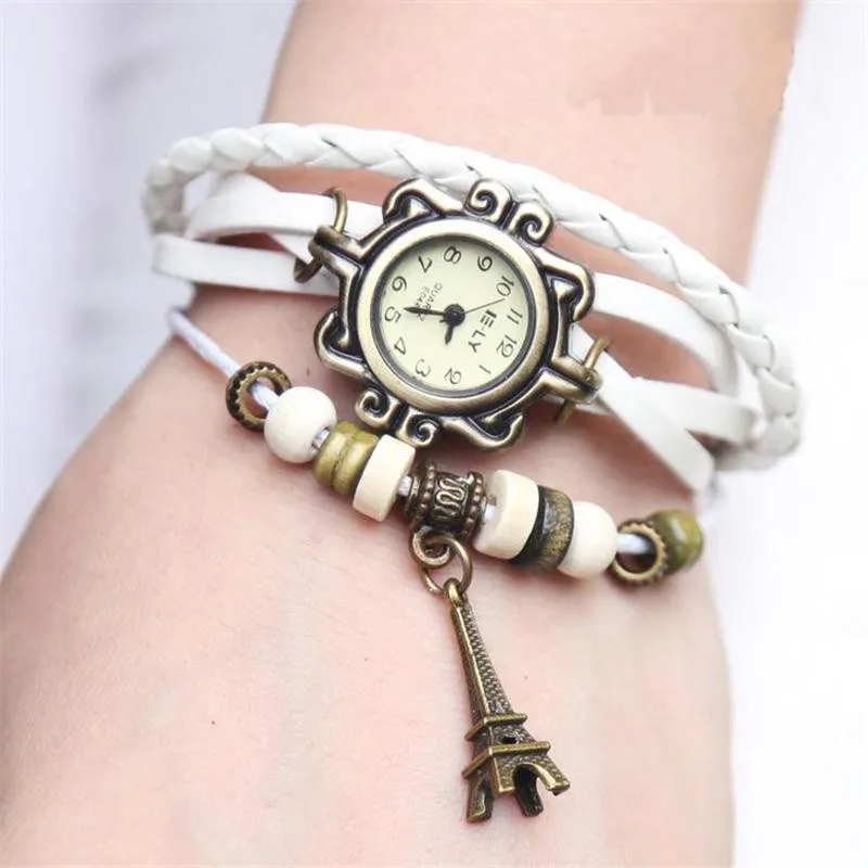 Часы женские модные 2017 высококачественные дешевые натуральная кожа Винтаж