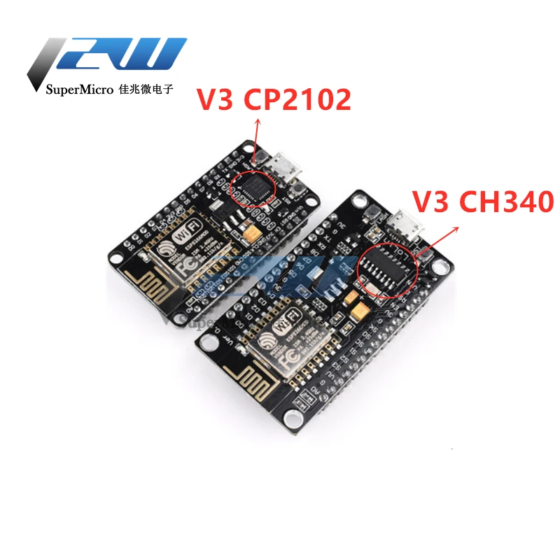 1 шт. NodeMcu Lua WIFI модуль последовательного порта IoT макетная плата на основе ESP8266 CP2102 CH340G V3 IoT макетная плата ESP8266