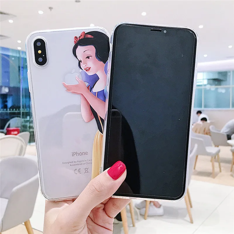 Для iPhone 6 7 8 PLUS чехол белая Снежная принцесса для телефона 6S оболочка тонкий