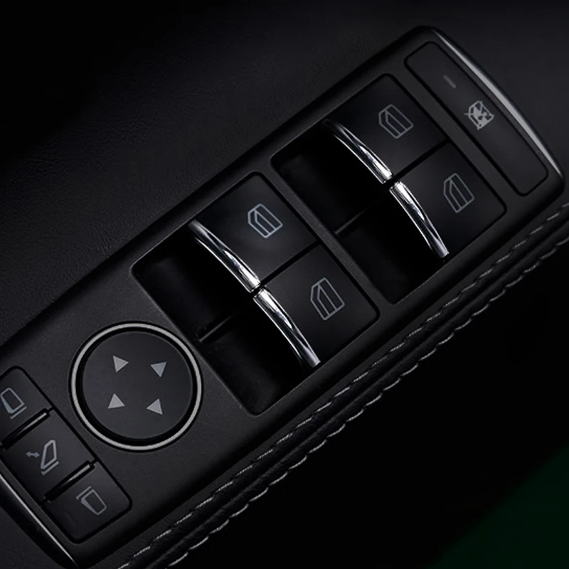 7PCS Car Chrome Interior Door Switch Styling Trims for Tesla Model S / x Accessories | Автомобили и мотоциклы