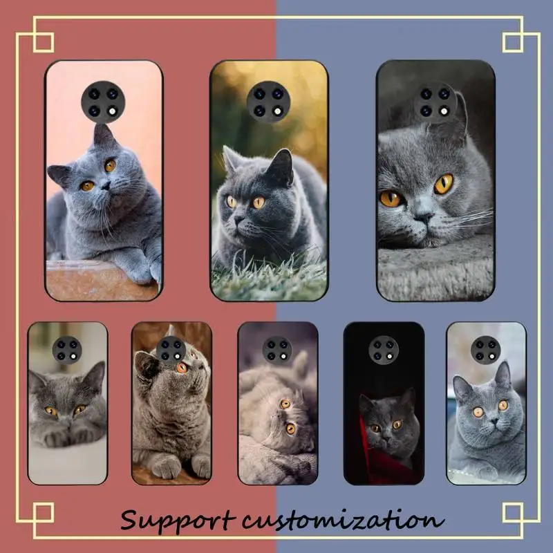 

British shorthair cat Phone Case For Xiaomi Redmi Note 8A 7 5 Note 8pro 8T 9Pro TPU Coque for note 6pro Funda Capa