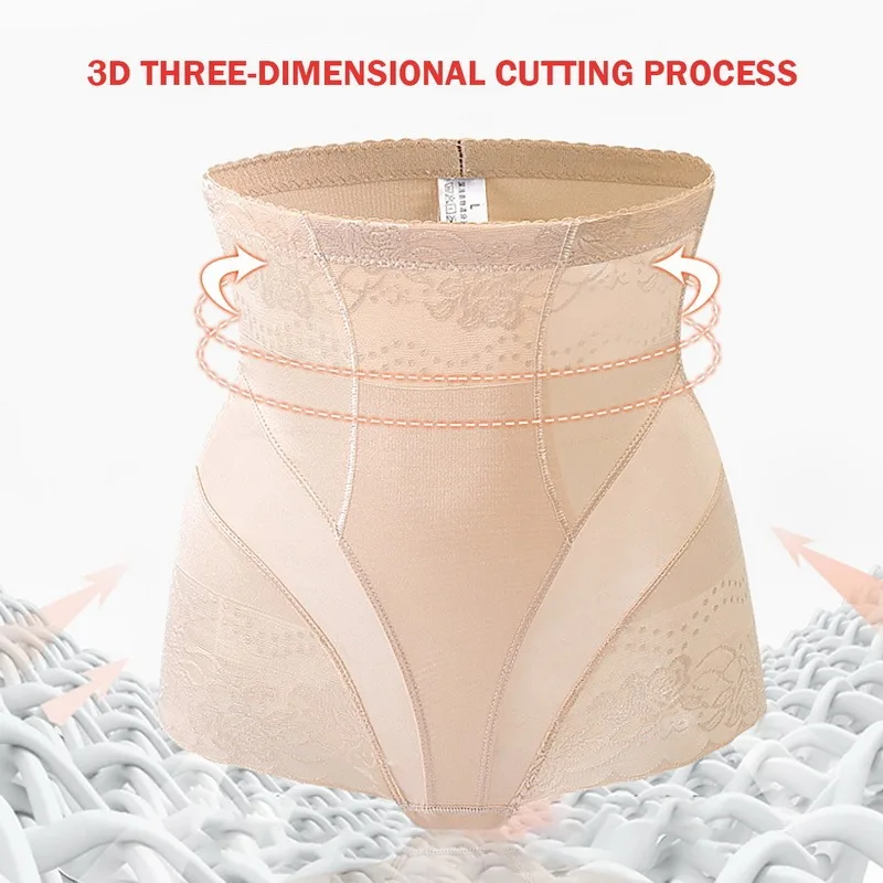 

WENYUJH Sexy Shaperwear Lace Women High Waist Trainer Body Shaper Trummy Slim Control Body Belly Underwear Slimming Panties