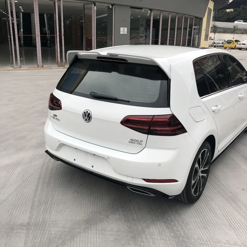 Спойлер для Volkswagen GOLF 7 MK7 2014 2018 mk7.5 golf G ti gtd R АБС пластик заднее крыло автомобиля
