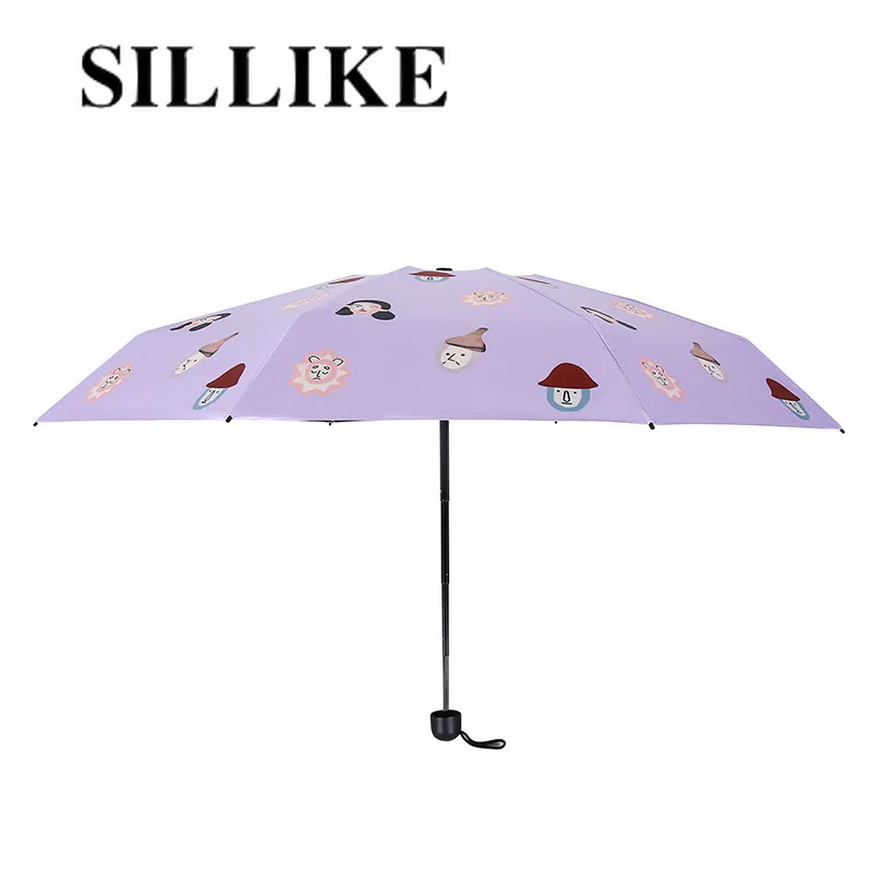

Sun Umbrella Female Sun Protection UV Protection Rain Dual-Use Ultra-Light Portable 50% off Mini Umbrella Folding Vinyl Sun