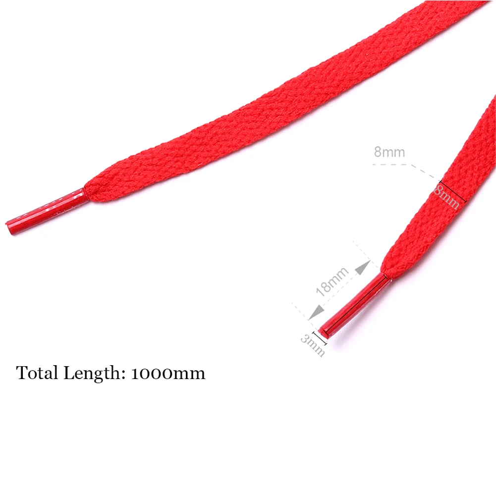 1 Pair New Flat 1Pair Athletic Shoelaces Sport Sneaker Boots Shoe Laces Strings Kids Adult Solid Colors 80cm / 100cm / 120cm