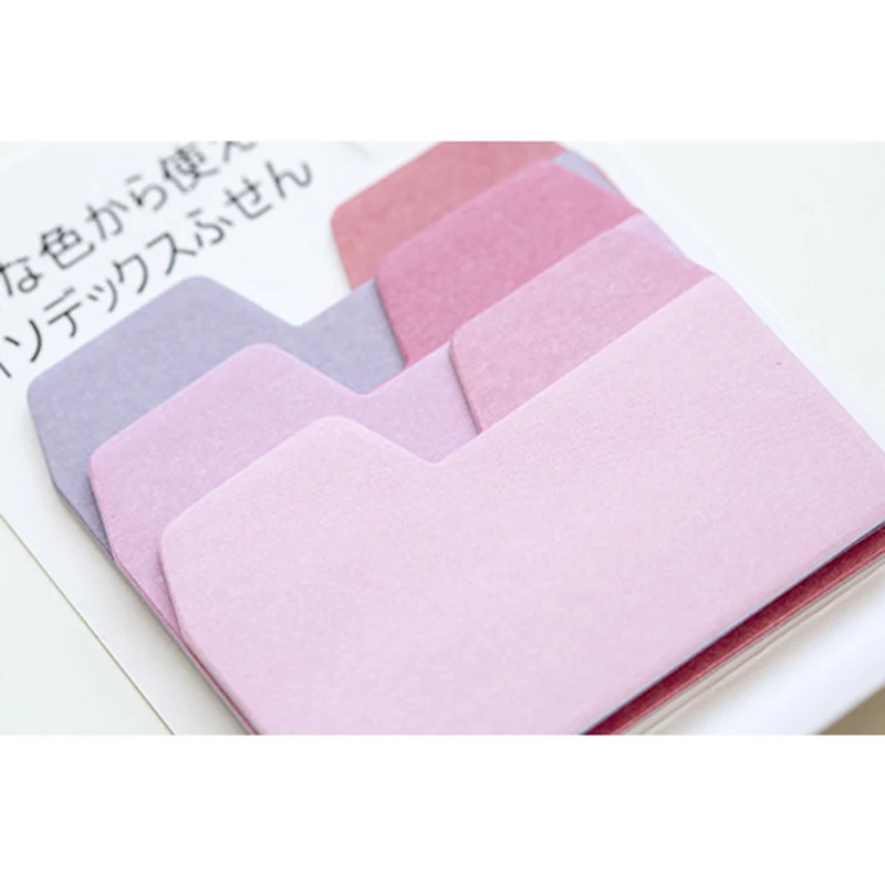 

60 sheets Watercolor Gradient Japanese Sticky Note Memo Pad Office Planner Sticker Paper Stationery School Supplies