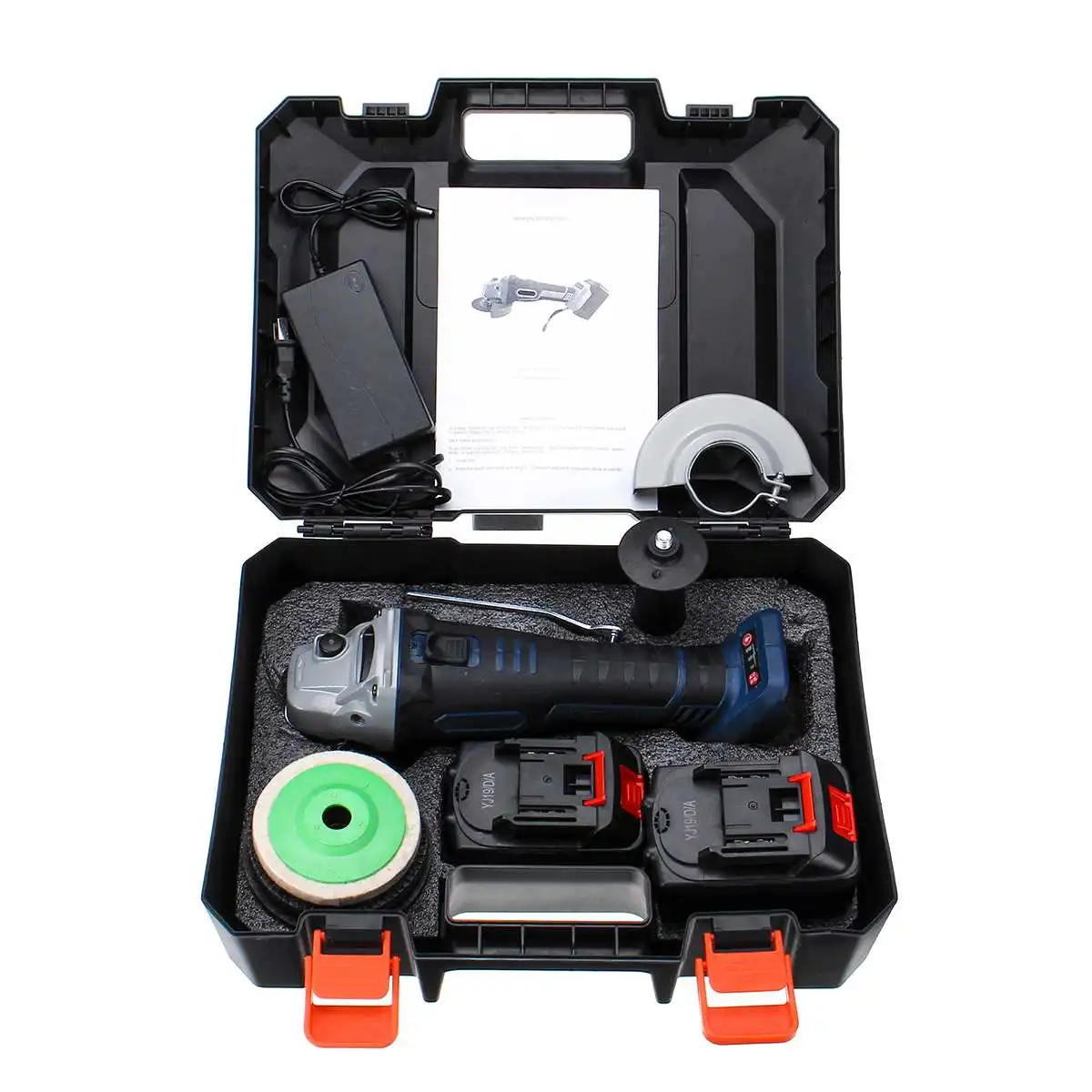 

Cordless Angle Grinder 218V Lithium-Ion 29800mAh Grinding Machine Cutting Electric Angle Grinder Grinding Power Tool for Home