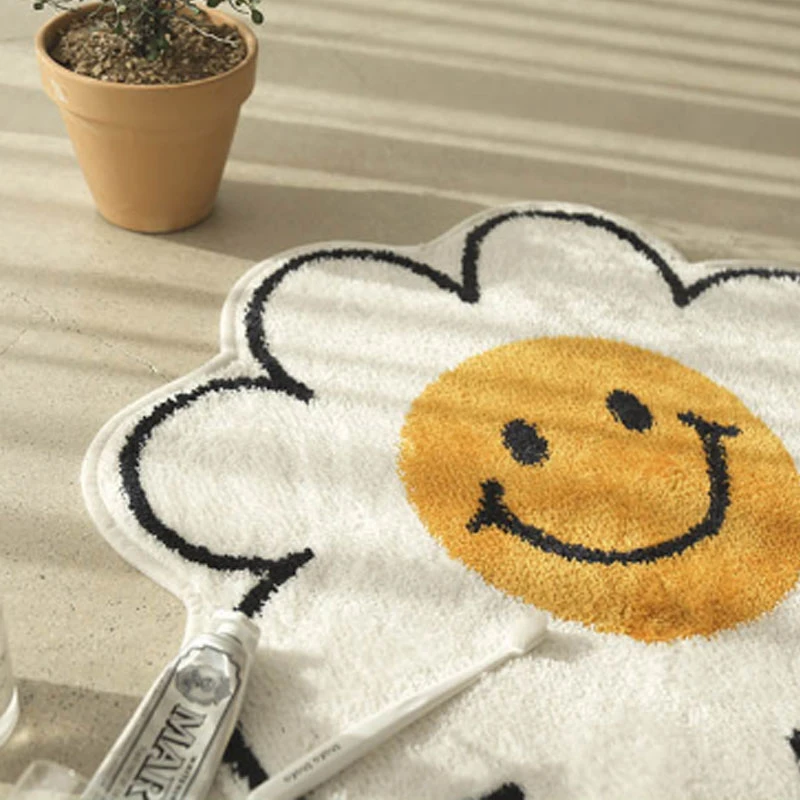 RFWCAK хит продаж Впитывающий Коврик для ванной комнаты милый цветочный ковер