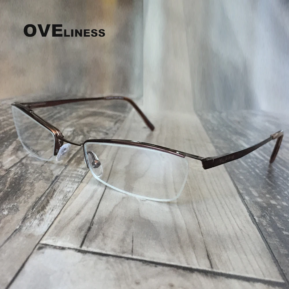 Очки по рецепту оправа для женщин и мужчин очки близорукости глаз Полуободковые