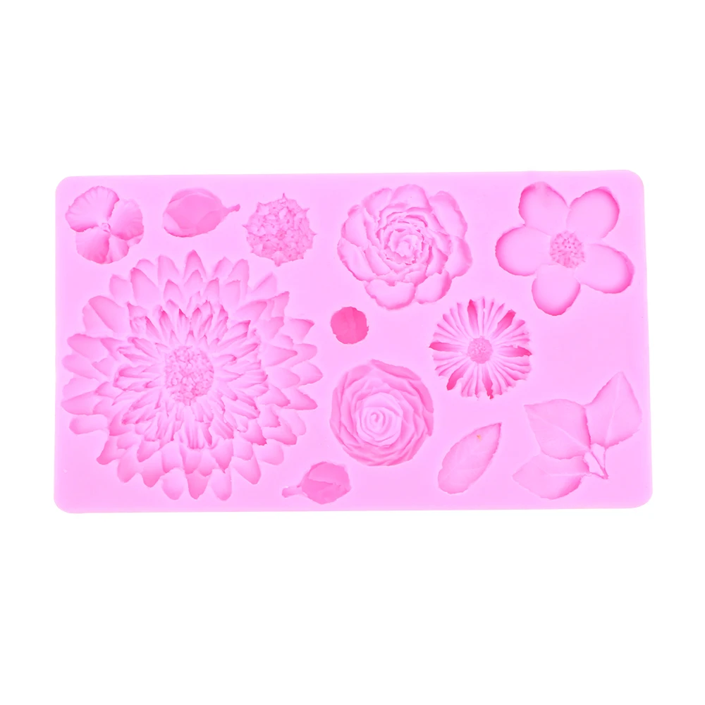

Sunflower Shape Cake Mold Silicone Dining Bar Fondant Baking Tools Kitchen Accessories Food Grade Material Cake Decoration