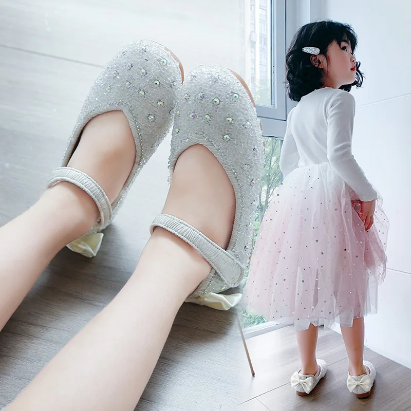 Туфли для девочек новинка модная весенняя обувь малышей детская дышащая