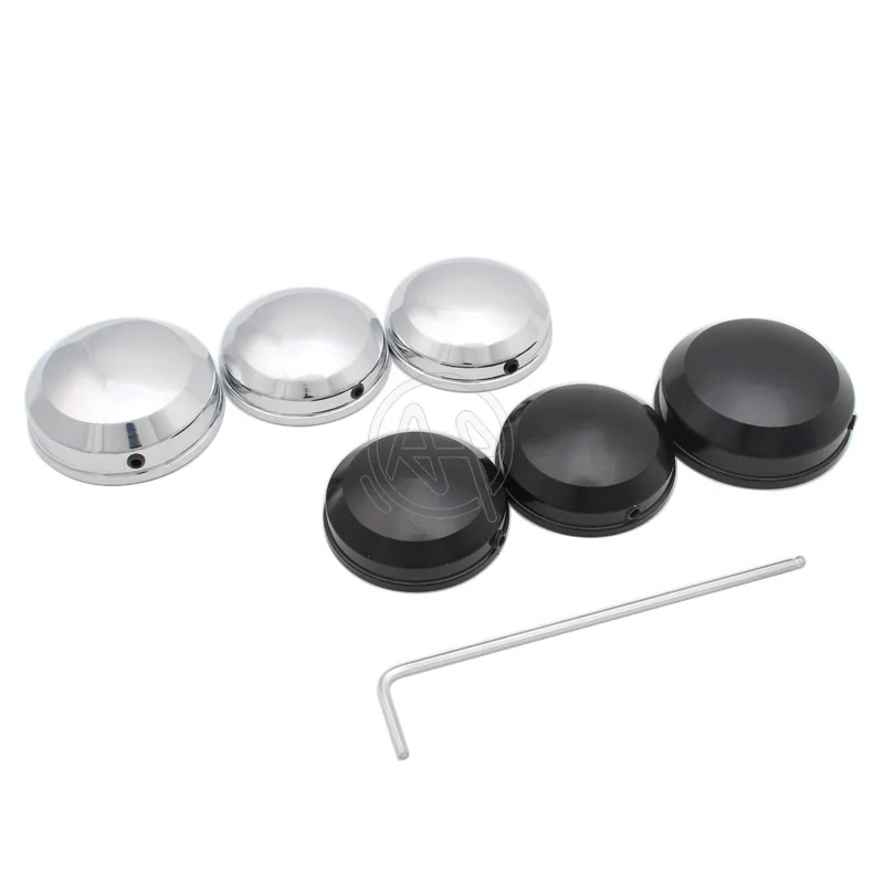 Верхняя крышка штока вилки мотоцикла CNC тройная Зажимная Крышка для Harley Dyna Wide Glide