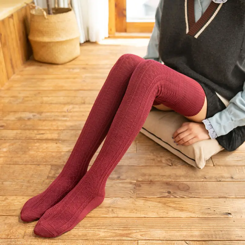 

Длинные женские удлиненные Гольфы выше колена, утолщенные хлопковые гольфы до бедра