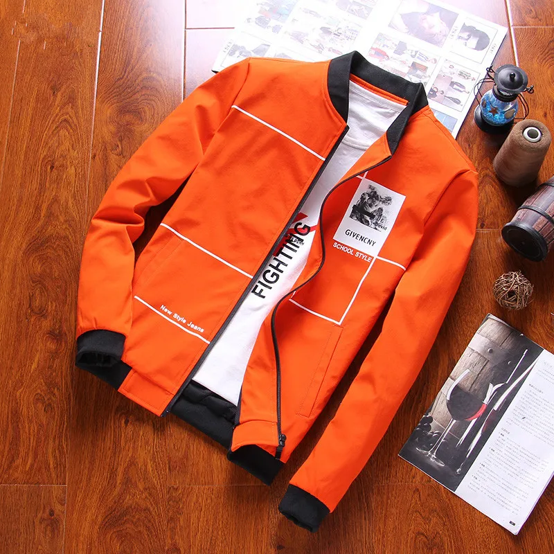 Повседневная бейсбольная куртка высокого качества серый Бомбер приталенные