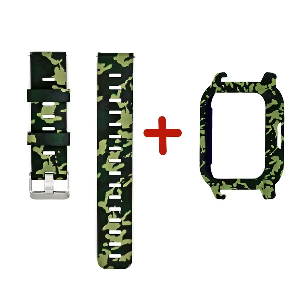 

Watch Strap Protective Case Cover Set For Haylou LS02 Individual Color Painting Replacement Watch Accessories