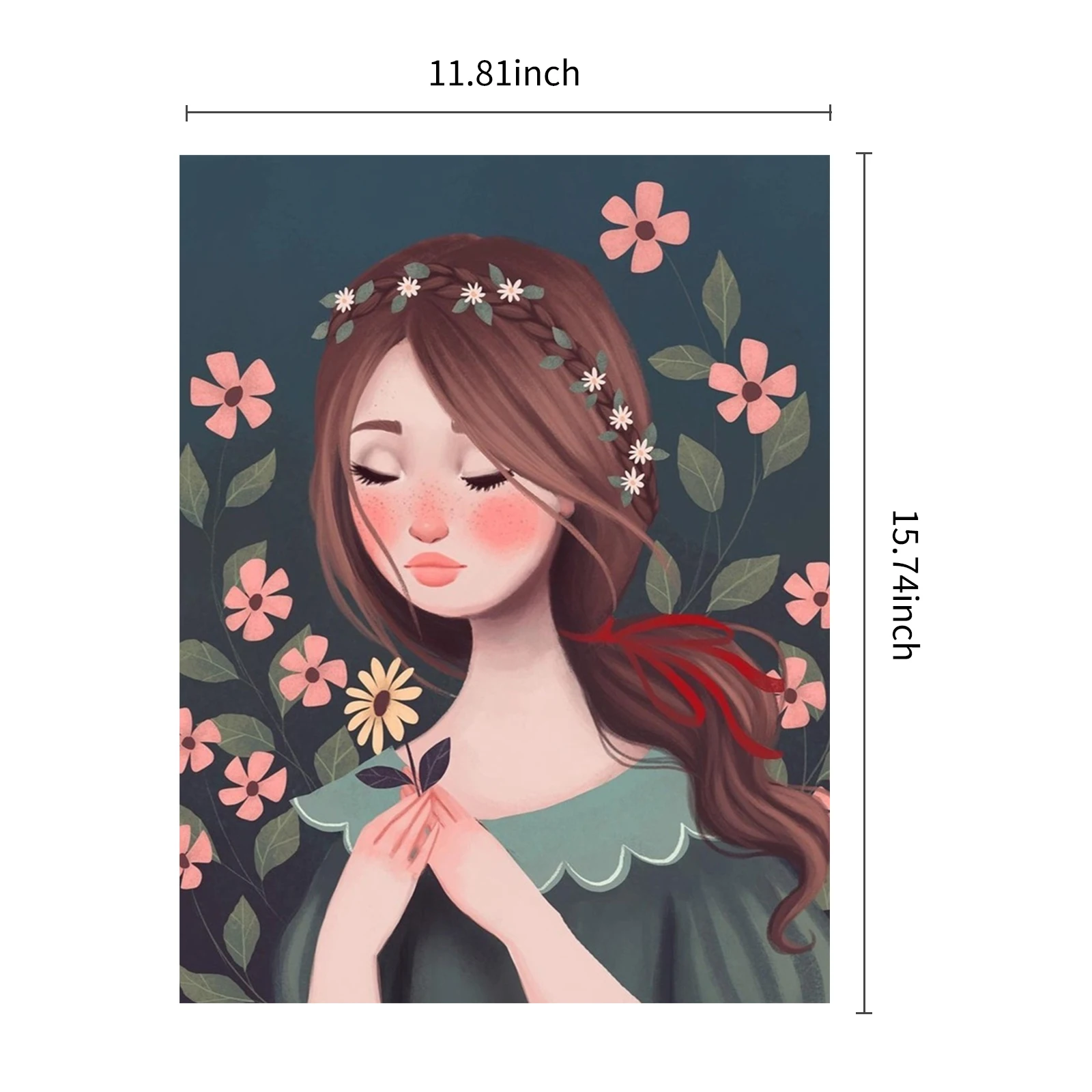 

Набор для рисования «сделай сам», картина 5D 12 х16 дюймов, узор для девушек и женщин, мозаика из акрила