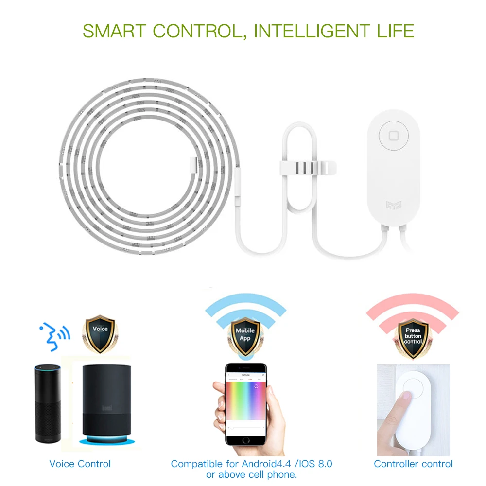 Yee светильник, Светодиодная лента, wifi, RGB, смарт-светильник, приложение для телефона, голосовое управление, Светодиодная лента, водонепроницаемая, для xiaomi, Рождественское украшение, для дома