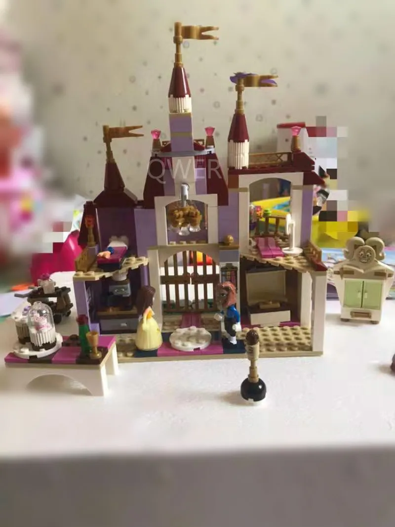 37001 Красавица и Чудовище колокольчик принцесса волшебный замок набор маленькое