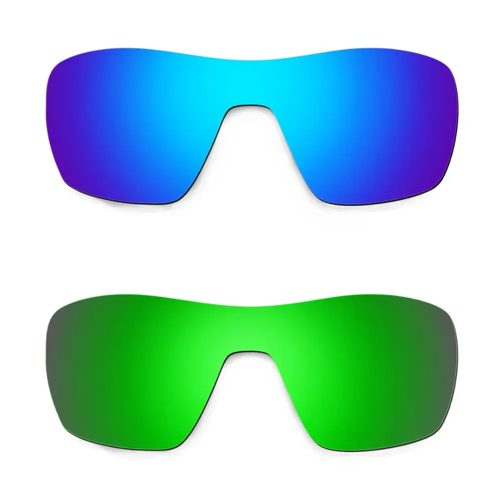 HKUCO For Offshoot Sunglasses Replacement Polarized Lenses 2 Pairs - Blue & Green