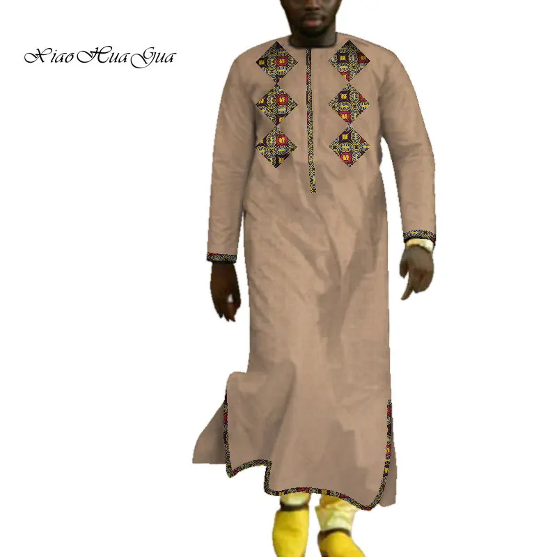 Мужская Африка длинный халат Дашики платье традиционная африканская одежда с
