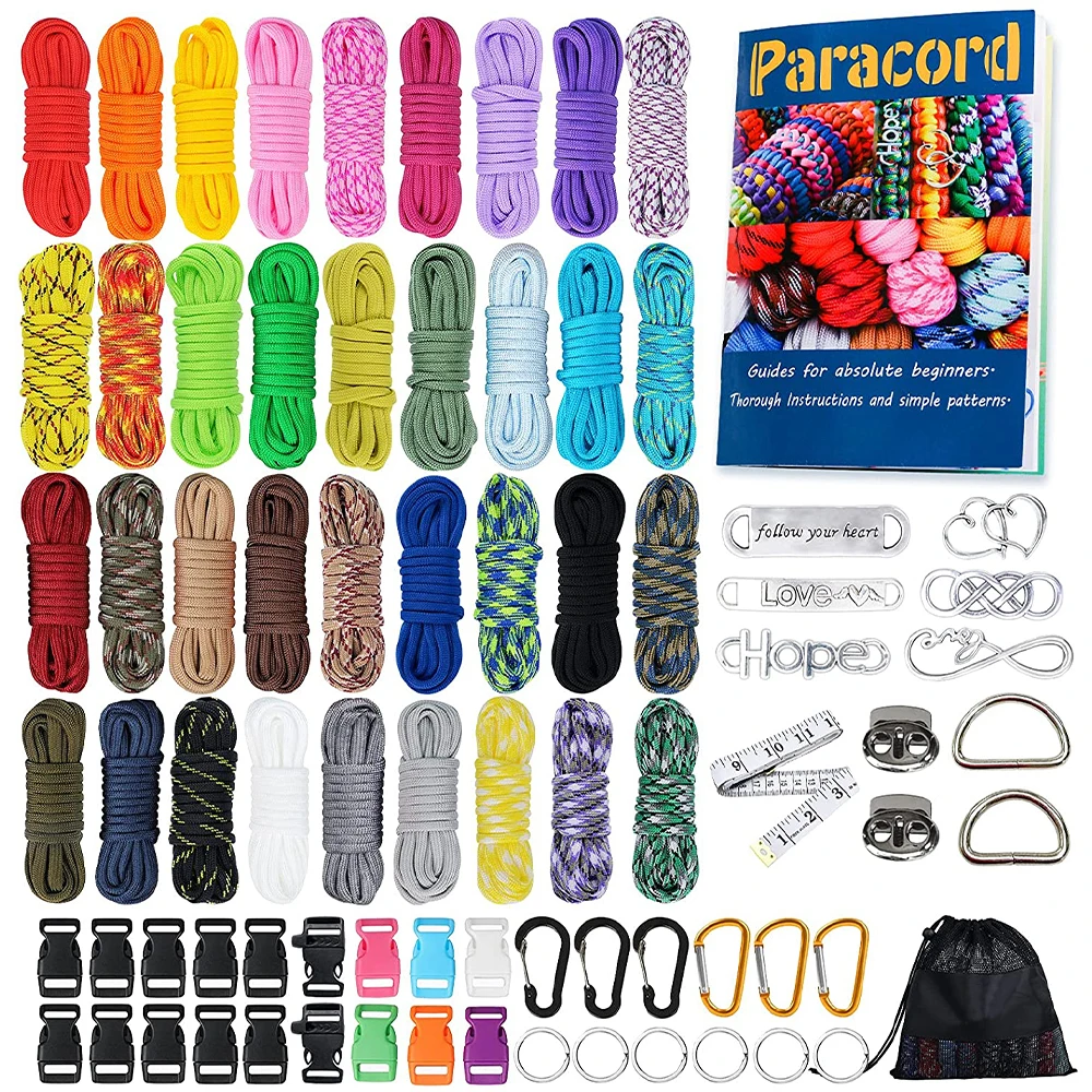 

Паракорд «оборотни», набор из 550 Паракорда с инструкцией, 36 цветов, многофункциональные канаты из Паракорда, веревки для кемпинга и палатки