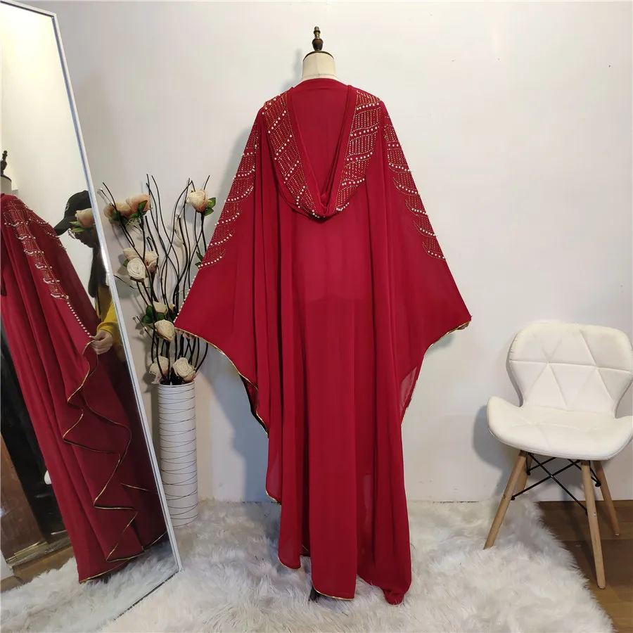 Женская накидка болеро с бусинами женская хиджаб мусульманская туника турецкое