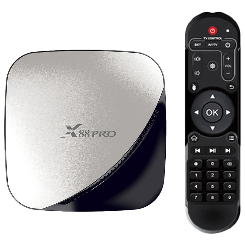 ТВ приставка X88 Pro Android 9 0 2 + 16 ГБ Rockchip Rk3318 4 ядра 4/3 ГГц Wi Fi 4K Hdr|ТВ-приставки и