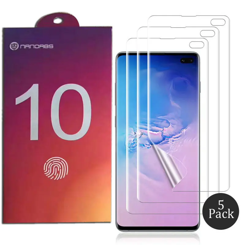 3D полное покрытие Гибкая ТПУ пленка для samsung Note 10 Plus защита экрана samsung Galaxy S10 HD Прозрачная для samsung Note 10 10