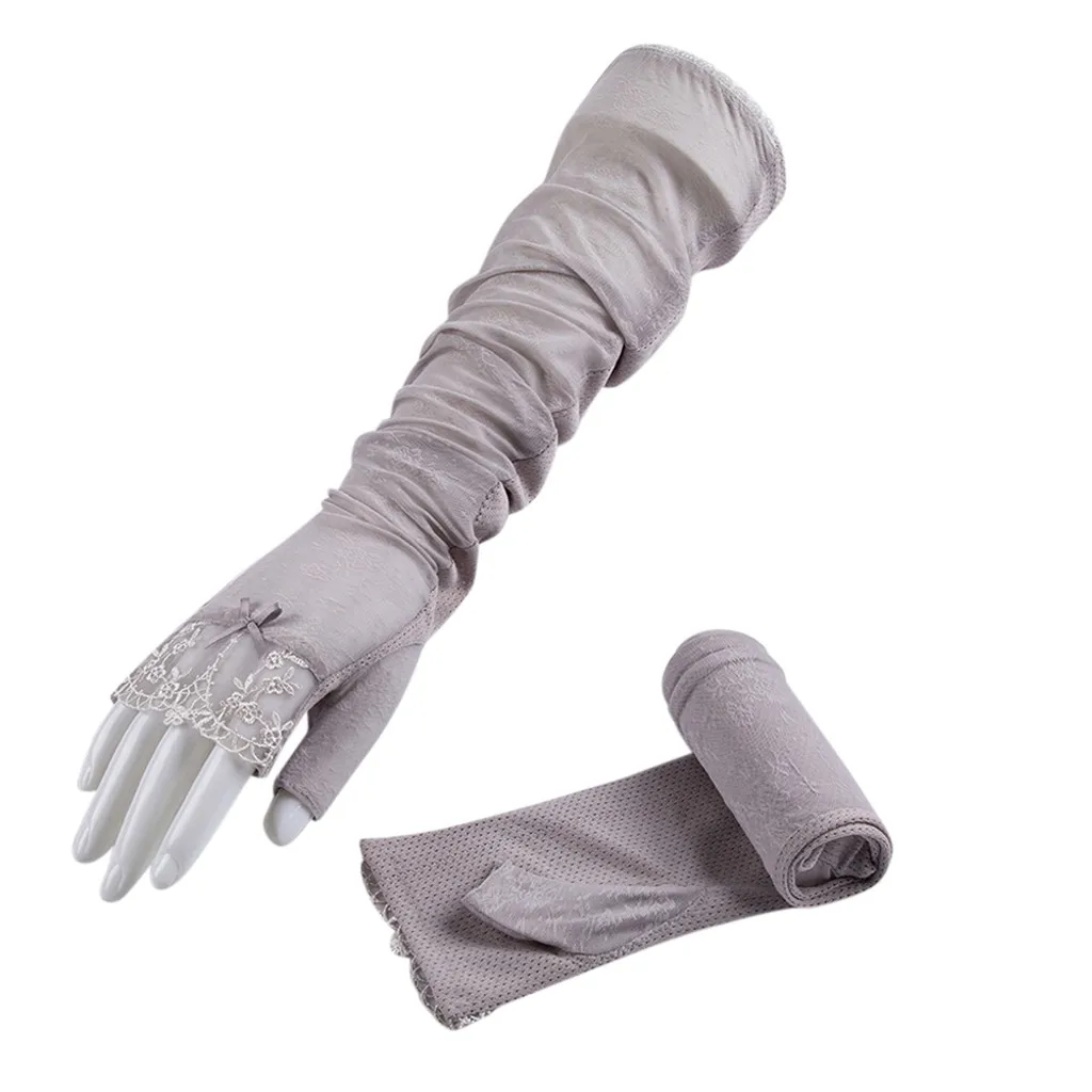 Дышащий солнцезащитный кружевной охладитель для рук из ледяной ткани