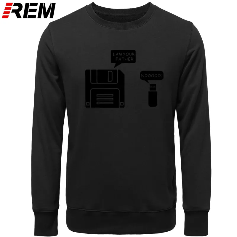 REM USB дискета я ваш отец мужские хлопковые с длинным рукавом юмором диск повседневные Camisetas Hombre мужские кофты с капюшоном, толстовки