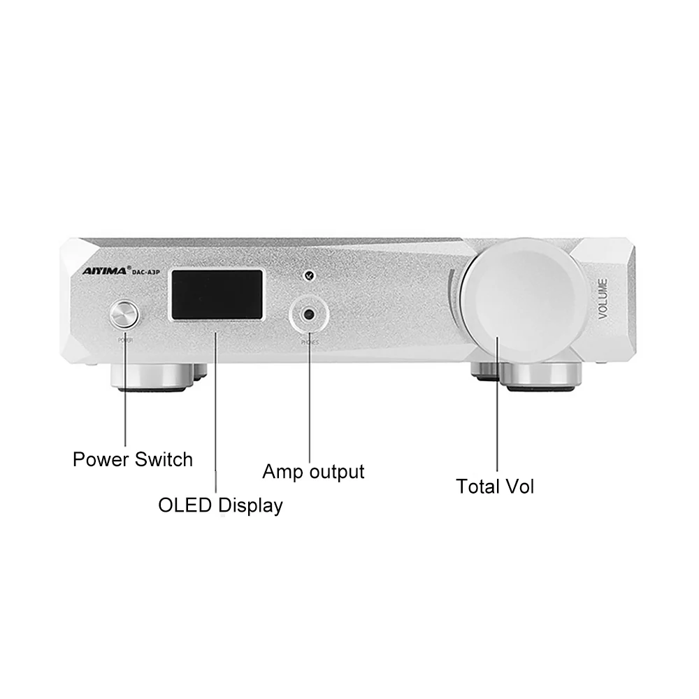 AIYIMA AK4497 аудио декодер DAC 16Bit усилитель для наушников XMOS XU208 USB DSD коаксиальный
