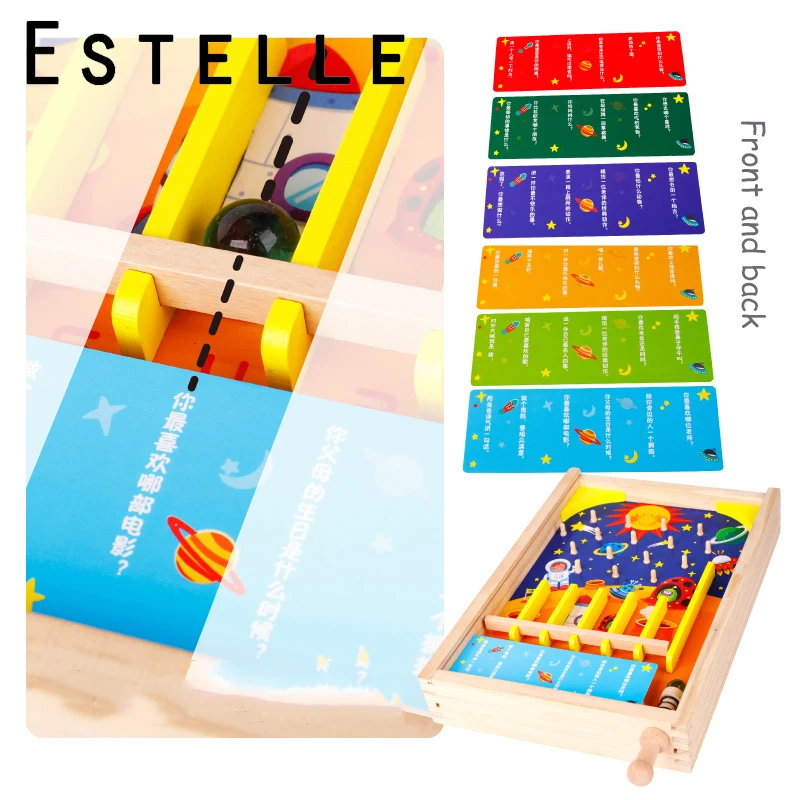 Деревянные детские шарики пинбол игры Монтессори родитель-ребенок семейные