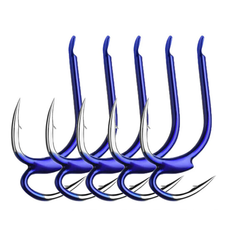 10 шт. Высокоуглеродистая сталь рыболовный крючок Сильная Двойная прочность