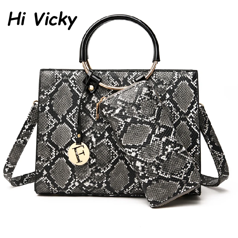 Новинка 2019 женские сумки через плечо из змеиной кожи дизайнерская сумка